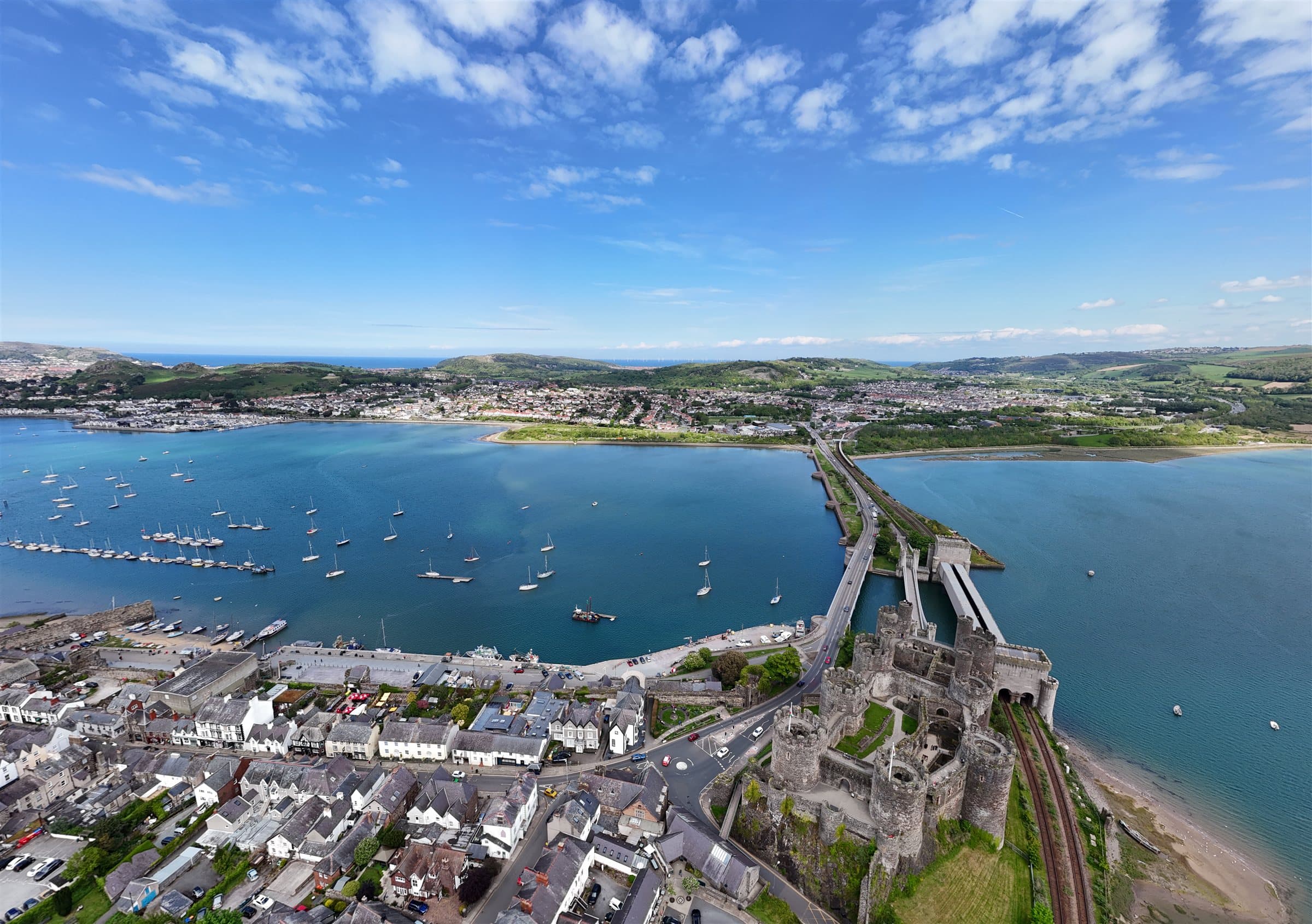 Conwy Castle & harbour