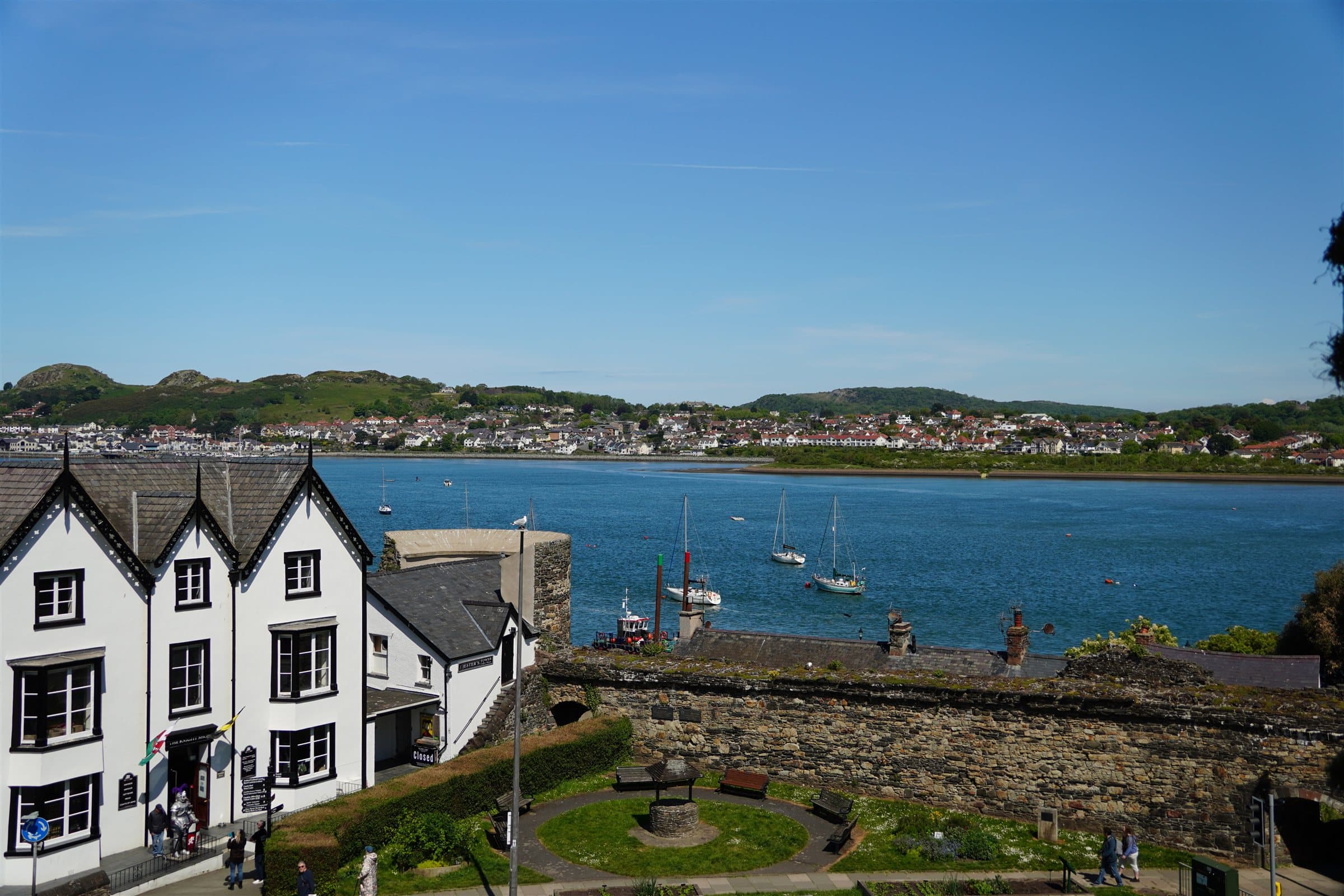 Conwy harbour from the castle walls