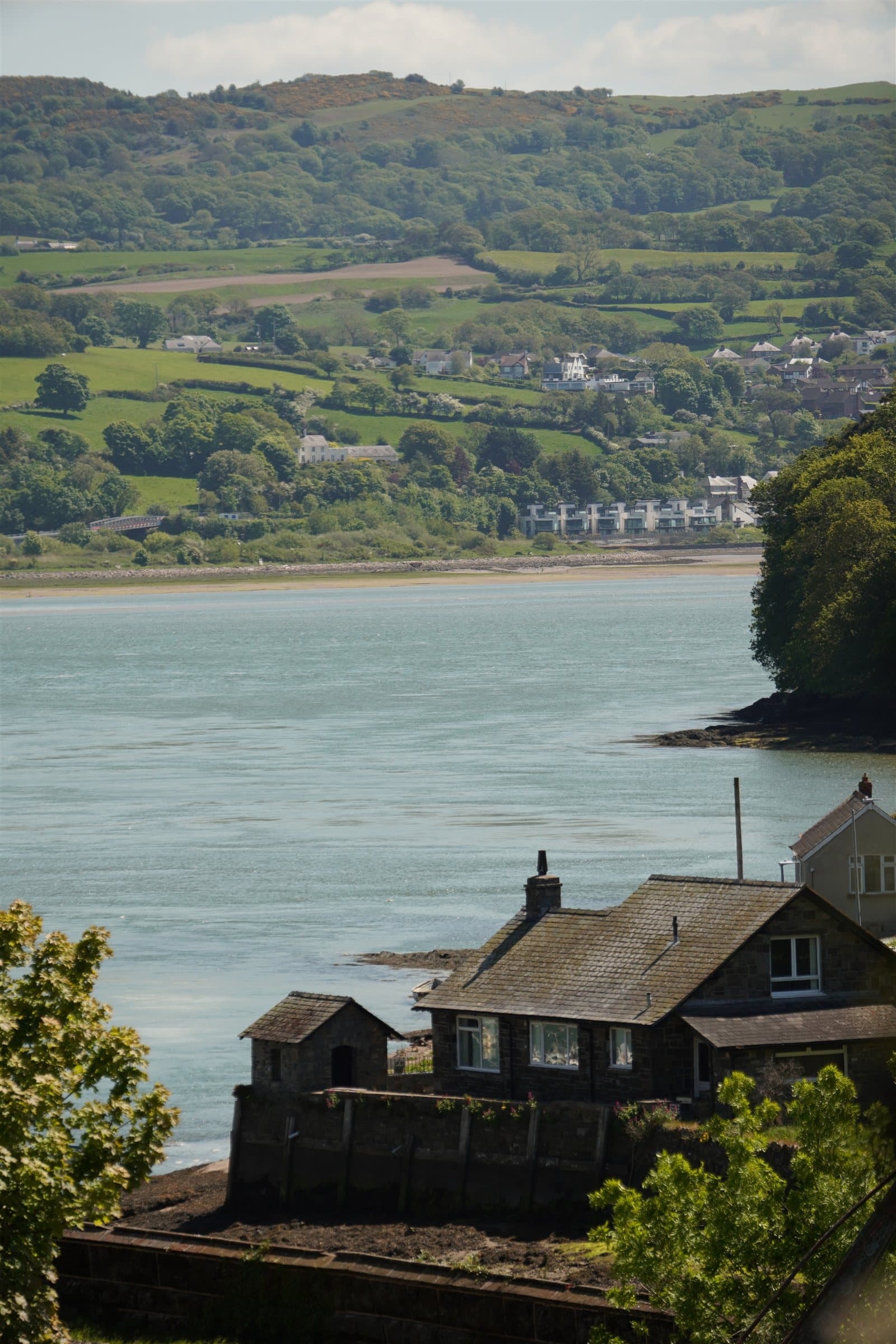 Stone cottage on the Conwy estuary, one of the photos in the photography section